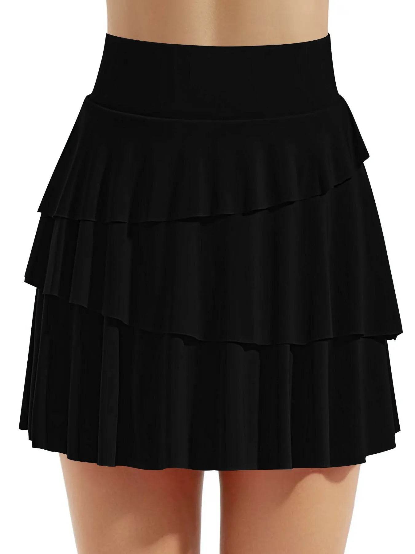 Tiered Ruffle Active Skort Trendsi 7133a3e72ded4281948f046590cfef57-Max-Origin