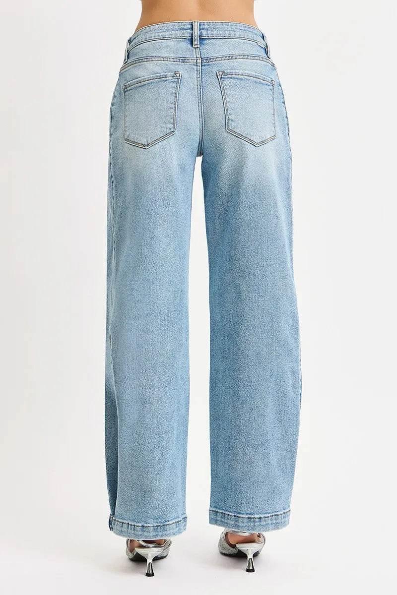 RISEN Mid Rise Wide Barrel Transferable Leg Snap Jeans Trendsi 71812cb5cc0e43baad5e4c27f0b4bcda-Max-Origin