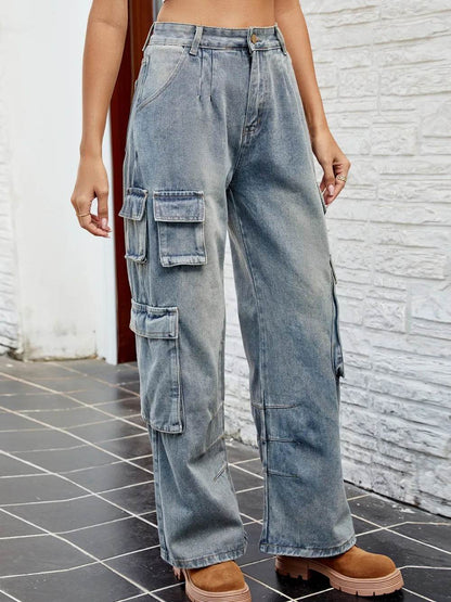 Washed Jeans with Pockets Trendsi 71aa7ff5-ebfc-4fa0-95cc-51957ea77684-Max