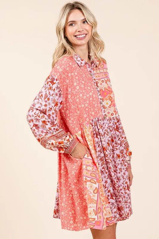Mittoshop Floral Button Detail Long Sleeve Shirt Dress Trendsi 71c1ab8f-a9ad-4f4c-a243-a3d175de675b-Max