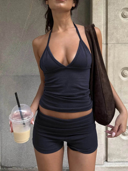 Halter Neck Cami and Shorts Set Trendsi 71ca1634-0d16-49fa-b018-26c4d1d498d9-Max-Origin