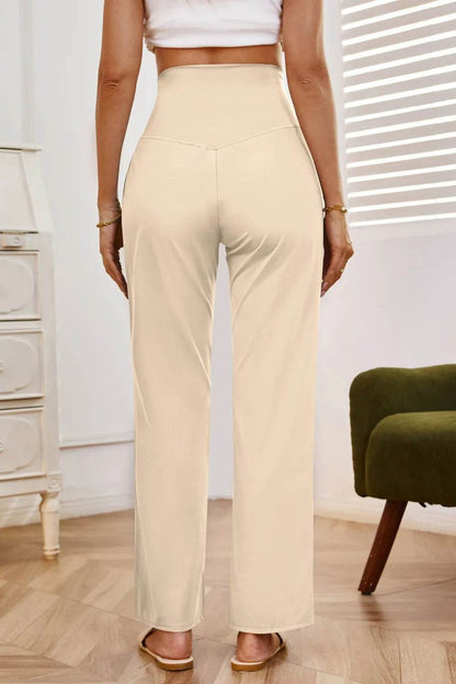 High Waist Wide Leg Pants with Pockets Trendsi 72394c75-7486-434a-ad5d-1d51899c9b02-Max