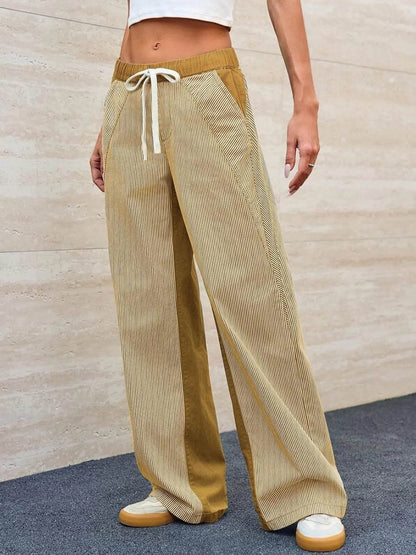 Striped Wide Leg Jeans Mustard Trendsi 7251c4a02c3d4e9180561d9c9911b3f2-Max-Origin