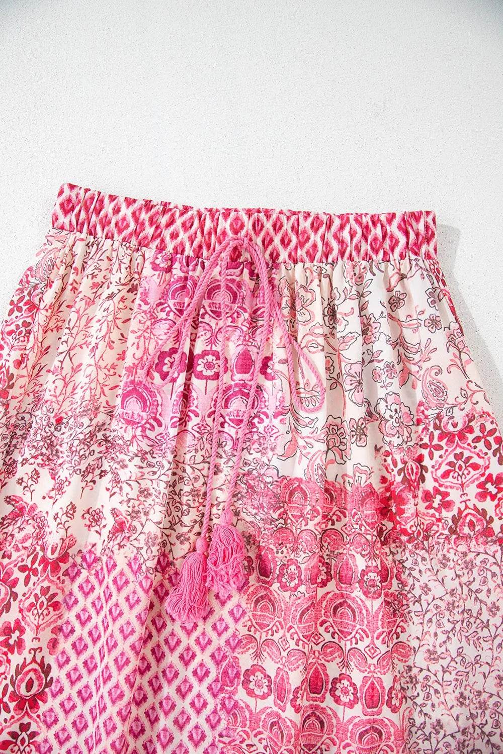 Printed Tassel Drawstring High Waist Maxi Skirt Trendsi 728b6997-e994-4979-be7f-be0d3f1b1c90-Max