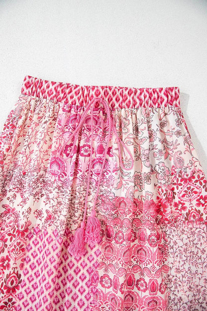 Printed Tassel Drawstring High Waist Maxi Skirt Trendsi 728b6997-e994-4979-be7f-be0d3f1b1c90-Max