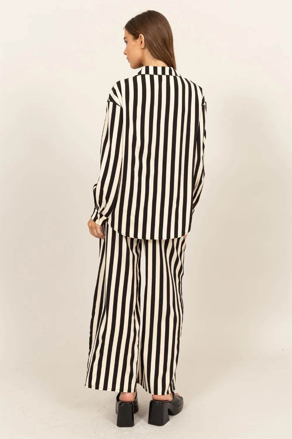 HYFVE Striped Button Up Shirt and Pants Set Trendsi 72e371e8-d3dc-487f-bbe8-acc7041cd606-Max