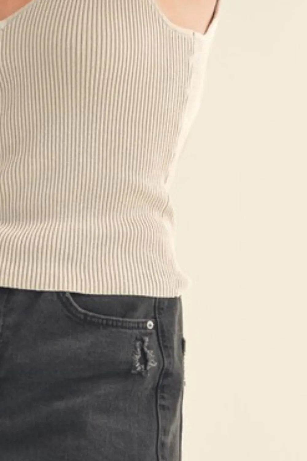 Aemi + Co Ribbed Wide Strap Knit Tank Trendsi 72f2c2f8-1e01-42a9-8b8b-c3ca9a8adae6-Max