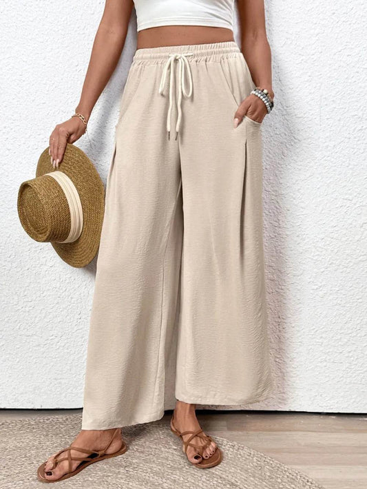 Perfee Drawstring Wide Leg Pants Tan Trendsi 72ffad54-07eb-4541-9c88-d9991d2ef54f-Max