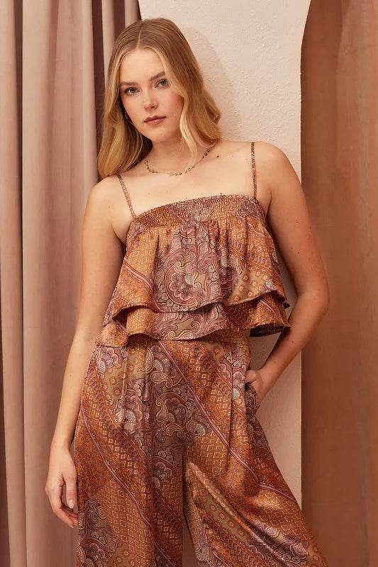 Mittoshop Paisley Patchwork Print Satin Ruffle Crop Cami Trendsi 731b4a09-f856-466b-b705-d02a7a3f64e3-Max