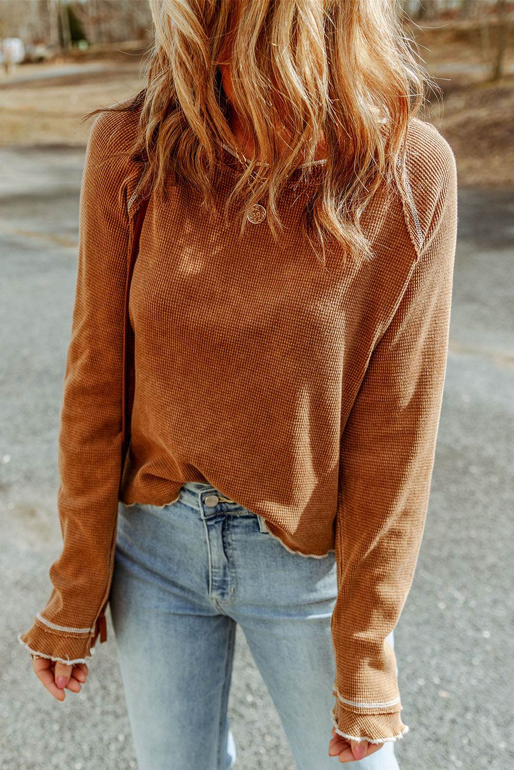 Long Raglan Sleeve Round Neck Top Trendsi 733330cc5f334ed0ac488673500fdf3d-Max