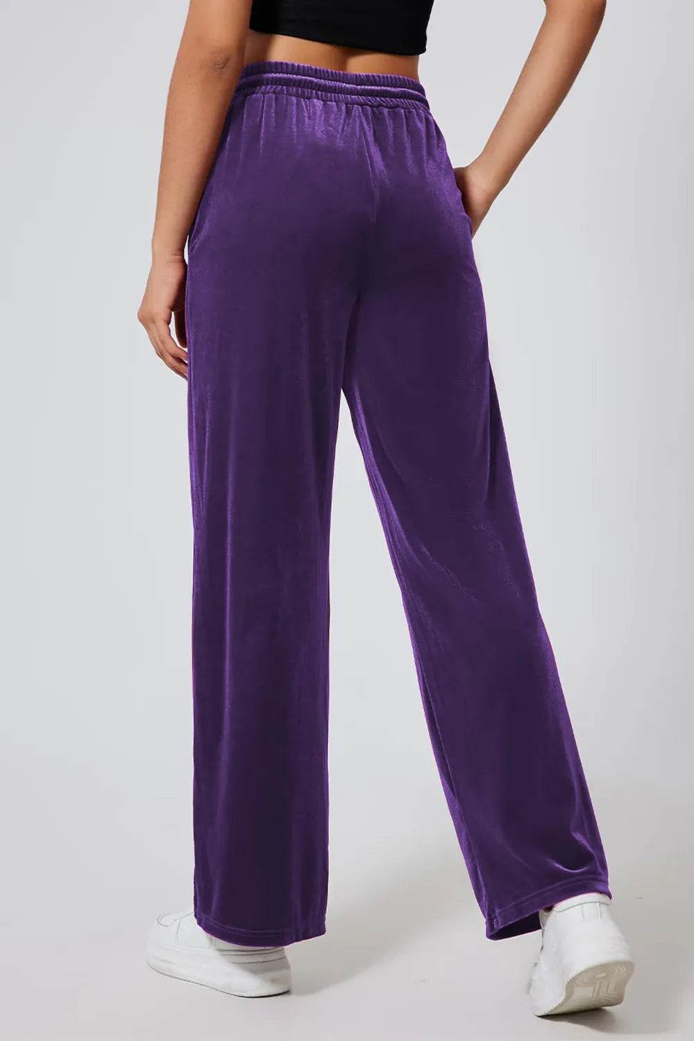 Drawstring Elastic Waist Straight Leg Pants Trendsi 73641fb1-38ef-43d0-87a2-a2c8715f130e-Max