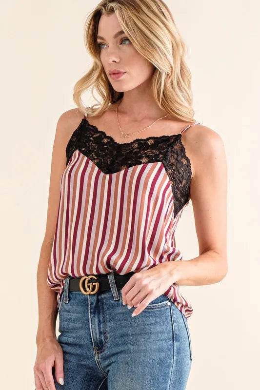 And The Why Stripe Print with Lace Cami Trendsi 739b750730e84710a8362a3982bea0dc-Max-Origin
