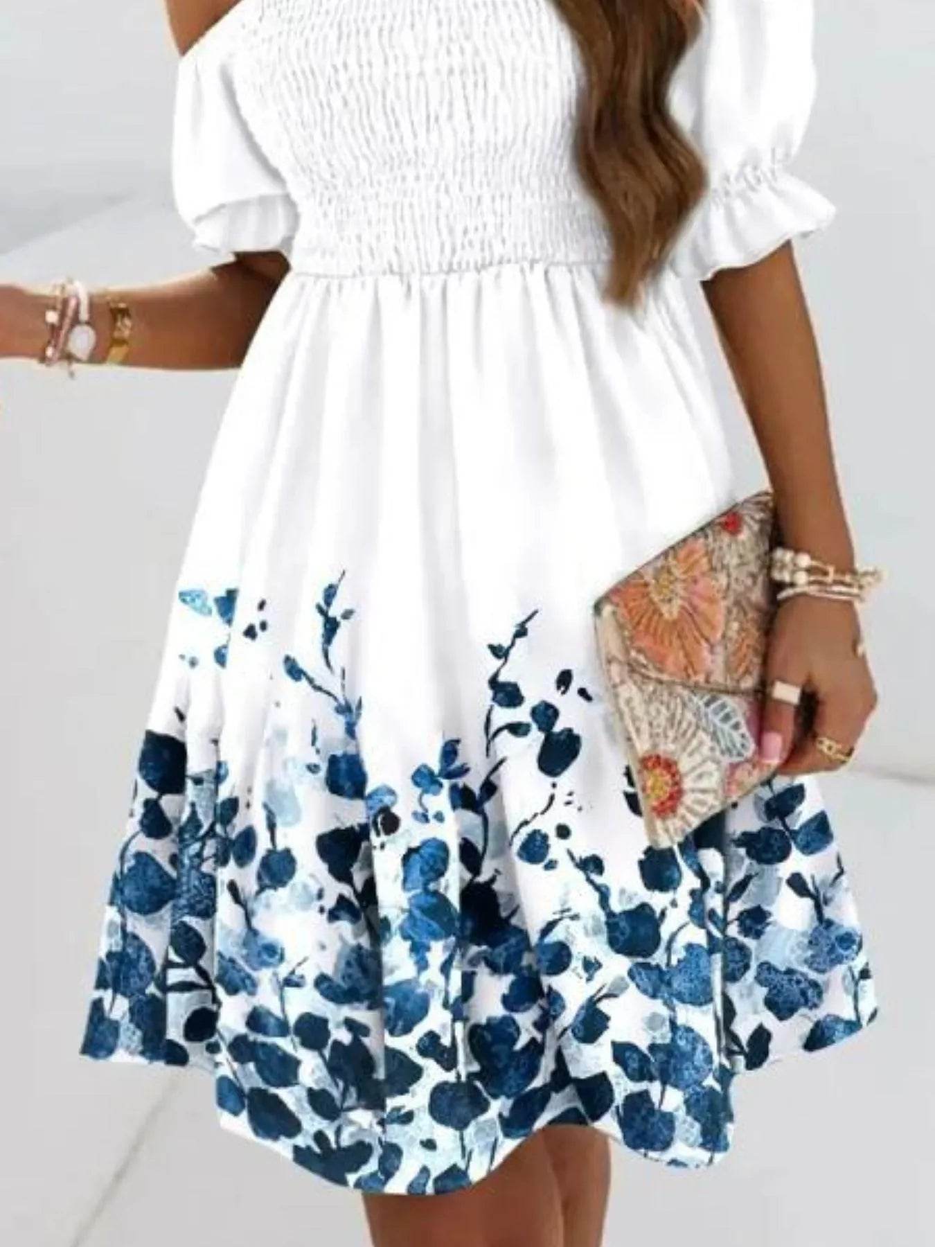 Off Shoulder Smocked Summer Dress Trendsi 74104225-1530-4dd2-8350-00d3d6222eec-Max-Origin