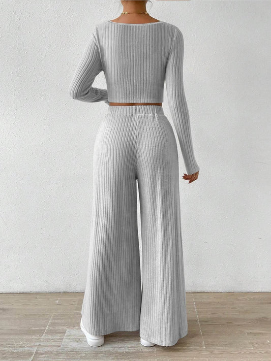 Ribbed Knit Crop Top and Wide Leg Pants Set Trendsi 7449330a-ed82-4fba-9827-e051787191db-Max-Origin