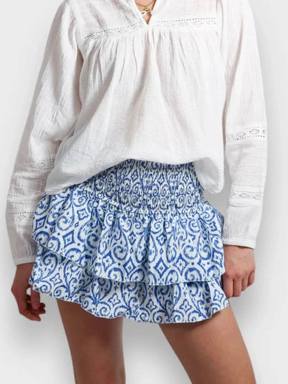 Smocked Wideband Waist Layered Mini Skirt Blue Trendsi 7452dafd-230a-435e-9f64-7a99d449267b-Max-Origin