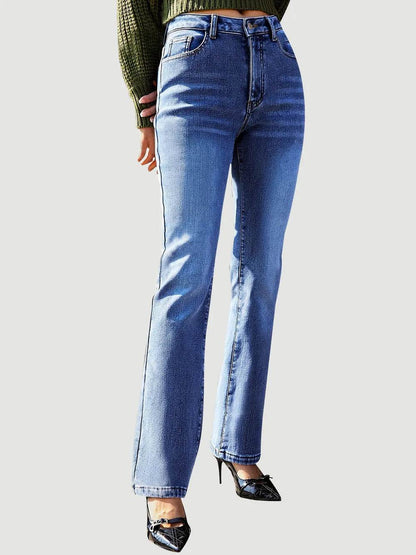 Straight Leg Jeans with Pockets Medium Trendsi 749e1467-4ecc-455c-aedc-e3b4d62ba949-Max