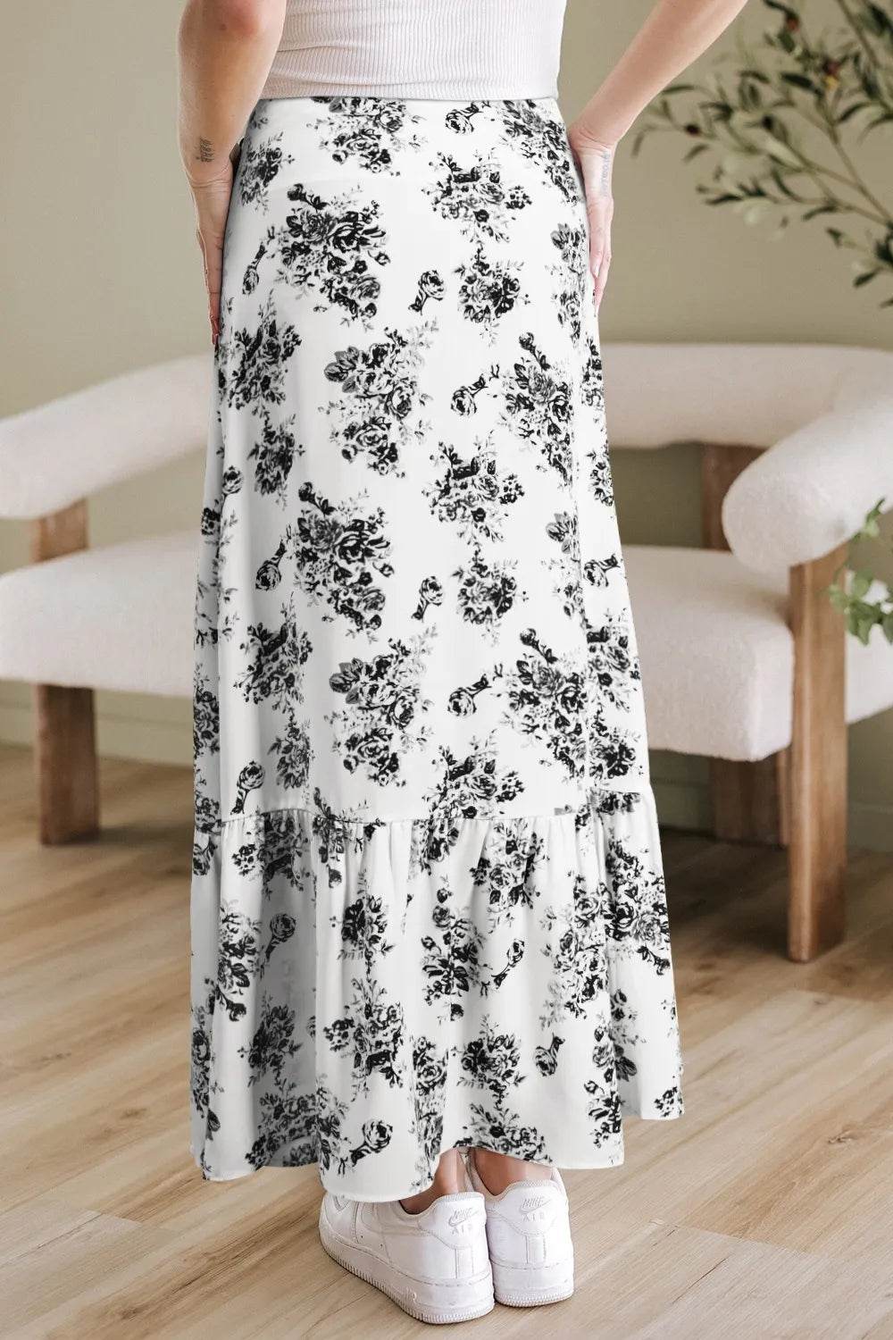 Boho Floral High Waist Ruffle Split Maxi Skirt Trendsi 74b06c04-2c5d-406a-bc62-c182f39fce93-Max-Origin
