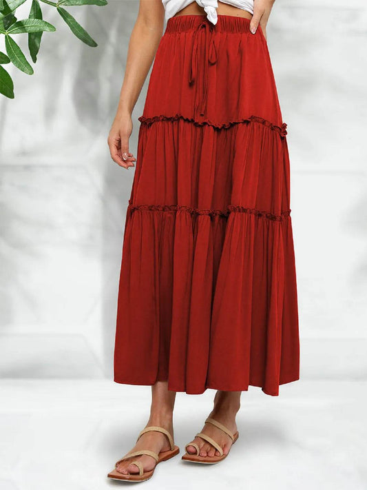Frill Tiered Midi Skirt Deep Red Trendsi 74b3a54d-09de-4292-8c23-933e1b6a8b24-Max-Origin