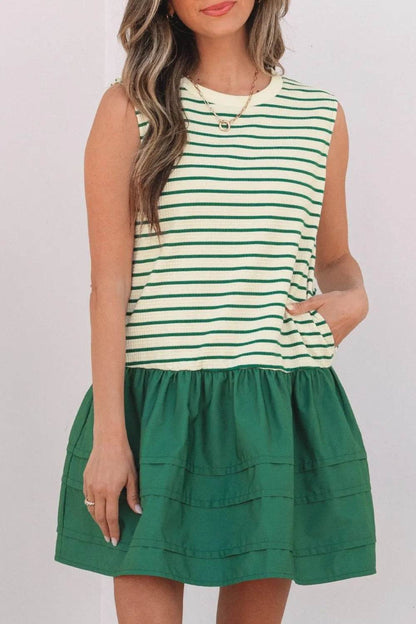 Stripe Woven Sleeveless Mini Dress Trendsi 74becf4e-b6ef-412d-bed5-6c30622f311d-Max-Origin