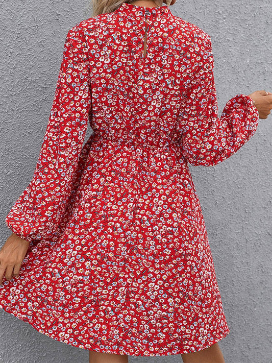 Ivy Lane Floral Mock Neck Long Sleeve Dress Trendsi 74d66d32103a41f4bb0d2ef524ef83d3-Max