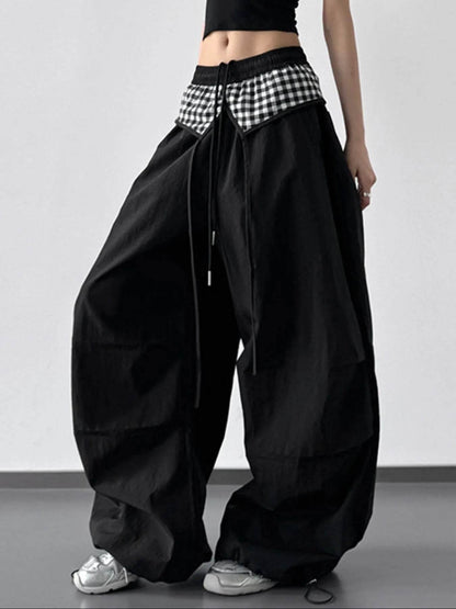 Wide Leg Pants with Checkered Detail Trendsi 754e78ed-6897-4587-bcd9-c80751e42b05-Max-Origin