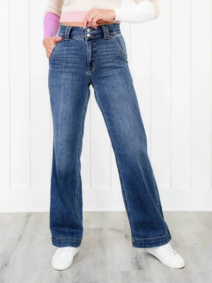 Washed Straight Leg Jeans Dark Trendsi 75789f8b-f2f3-4a0a-8fb6-4a9993def564-Max