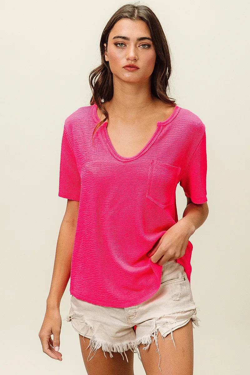 BiBi Waved Rib U Neck Top With Front Pocket Trendsi 759b5086556541b59827fee7d46deb60-Max-Origin