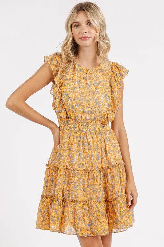 Mittoshop Ditsy Floral Print Ruffle Chiffon Mini Dress Tangerine Trendsi 75f1b16b-e5d7-4947-a75c-081787c22971-Max