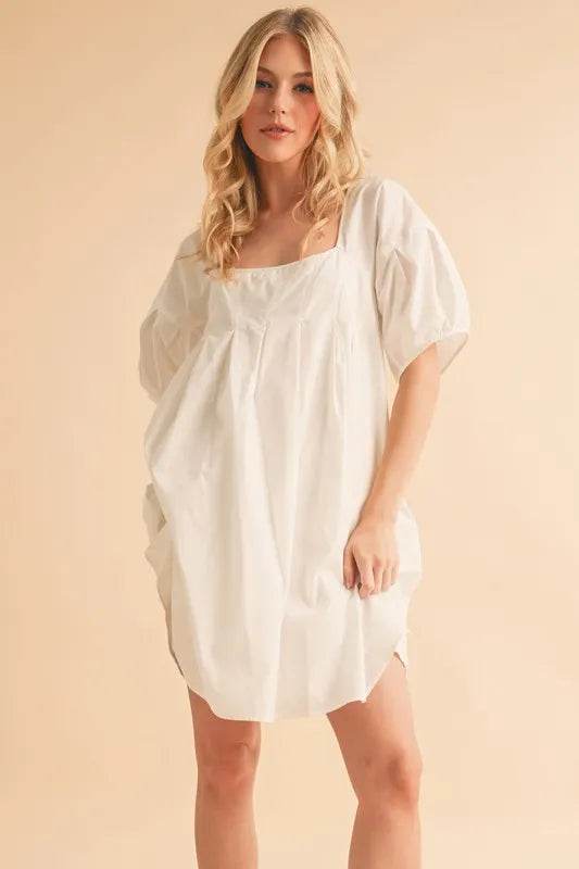 Aemi + Co Square Neck Babydoll Dress with Pockets Trendsi 7600a53fb3744477a2ff76808ea90afe-Max-Origin