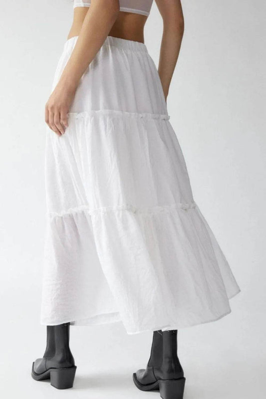 Frill Elastic Waist Skirt Trendsi 7602d91c-31e4-4da0-8d4b-8b458e55d79c-Max