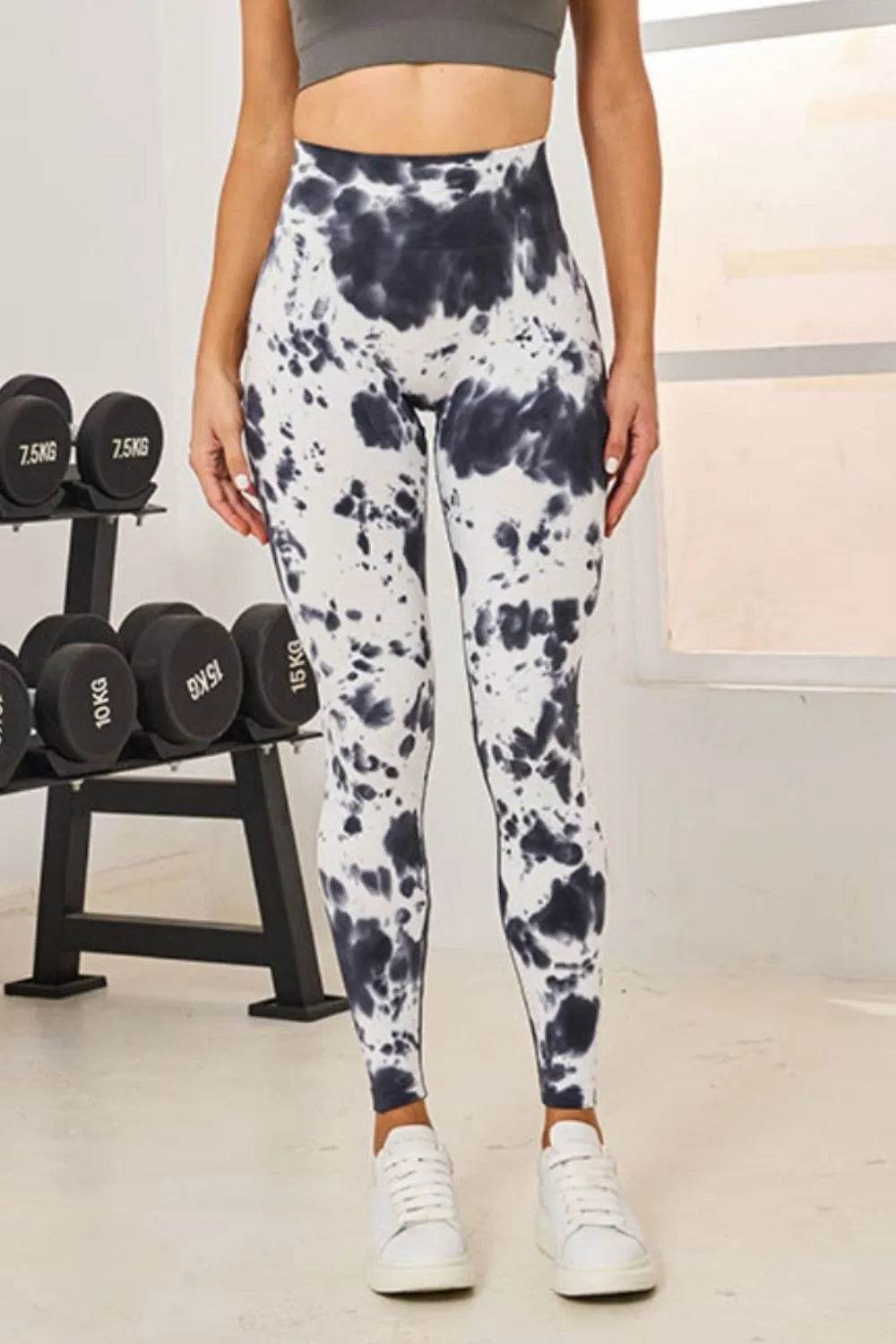 Tie-Dye High Waist Active Leggings White Trendsi 760e4d05-0657-4b3f-b50e-78352cdfcd50-Max