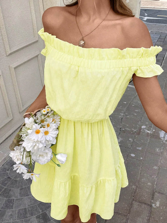 Off-Shoulder Ruffle Hem Summer Dress Trendsi 761337f8bc8b46a58017ae58d876baab-Max-Origin