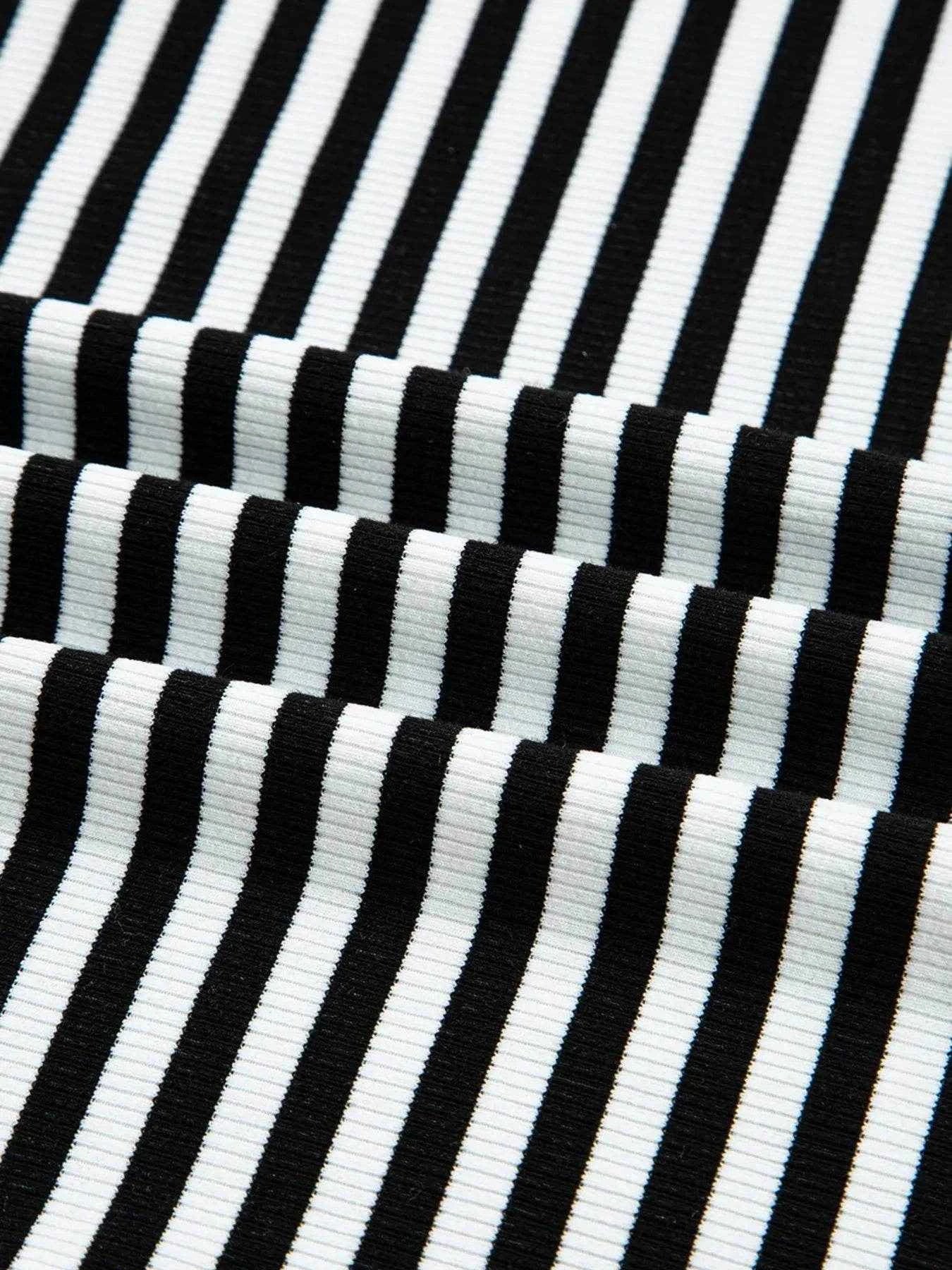 Stripe Double-layer Cold Shoulder Long Sleeve Top Trendsi 76420c1d0c914971a96c8516c9b01a58-Max-Origin