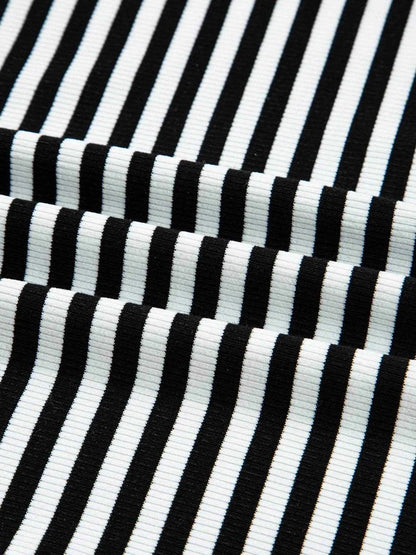 Stripe Double-layer Cold Shoulder Long Sleeve Top Trendsi 76420c1d0c914971a96c8516c9b01a58-Max-Origin