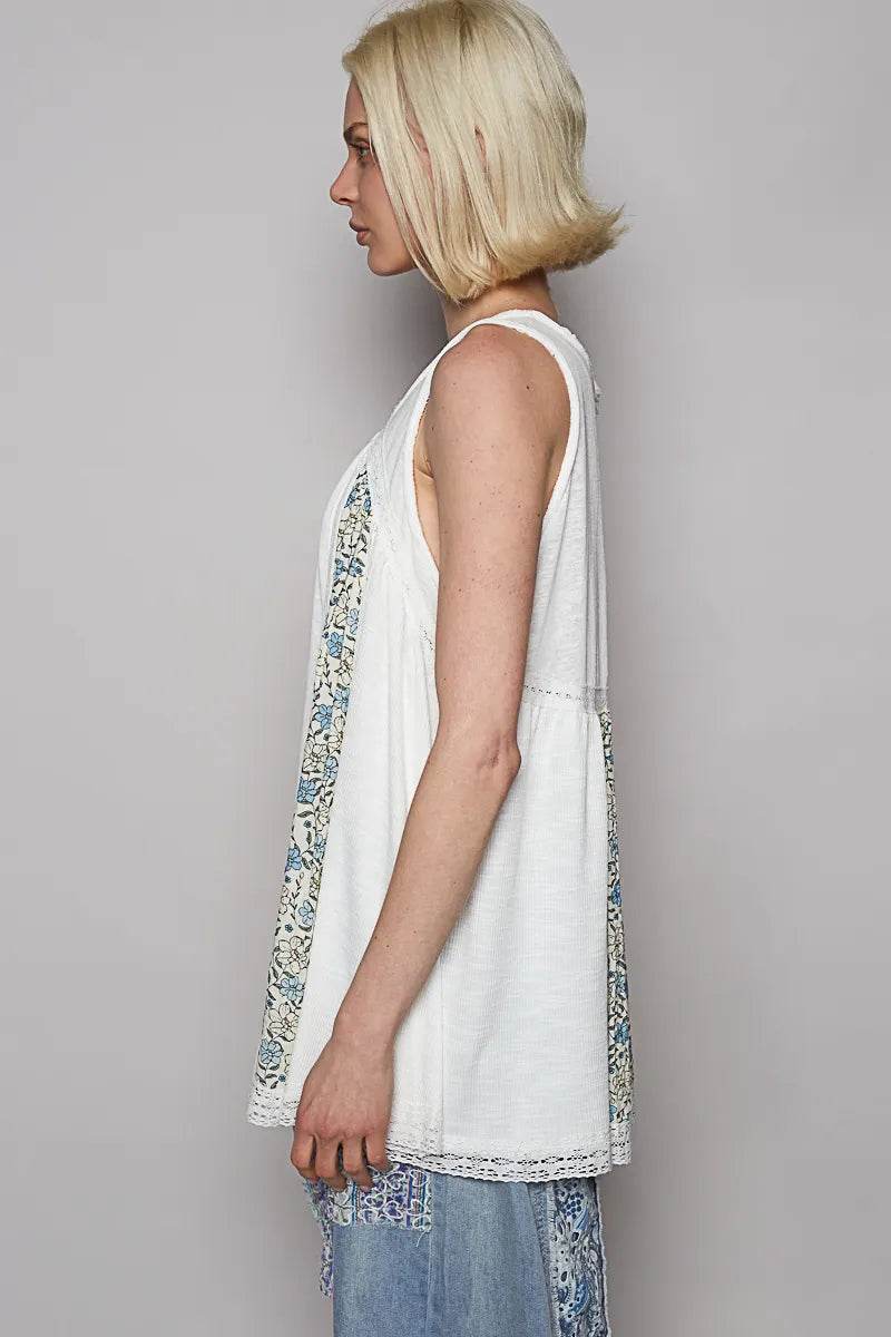 POL V Neck Sleeveless Tank Top with Lace Detail Trendsi 76494a49-225b-4f2c-8966-e981e290ee48-Max-Origin