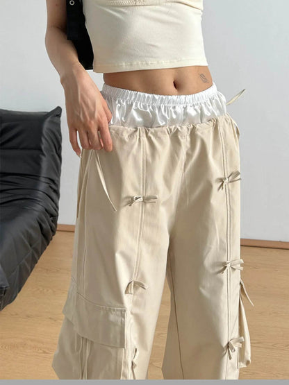 Cargo Wide Leg Pants with Bow Tie Details Milk Tea Trendsi 766a5beac1de48f2b5888184be4ed47c-Max-Origin