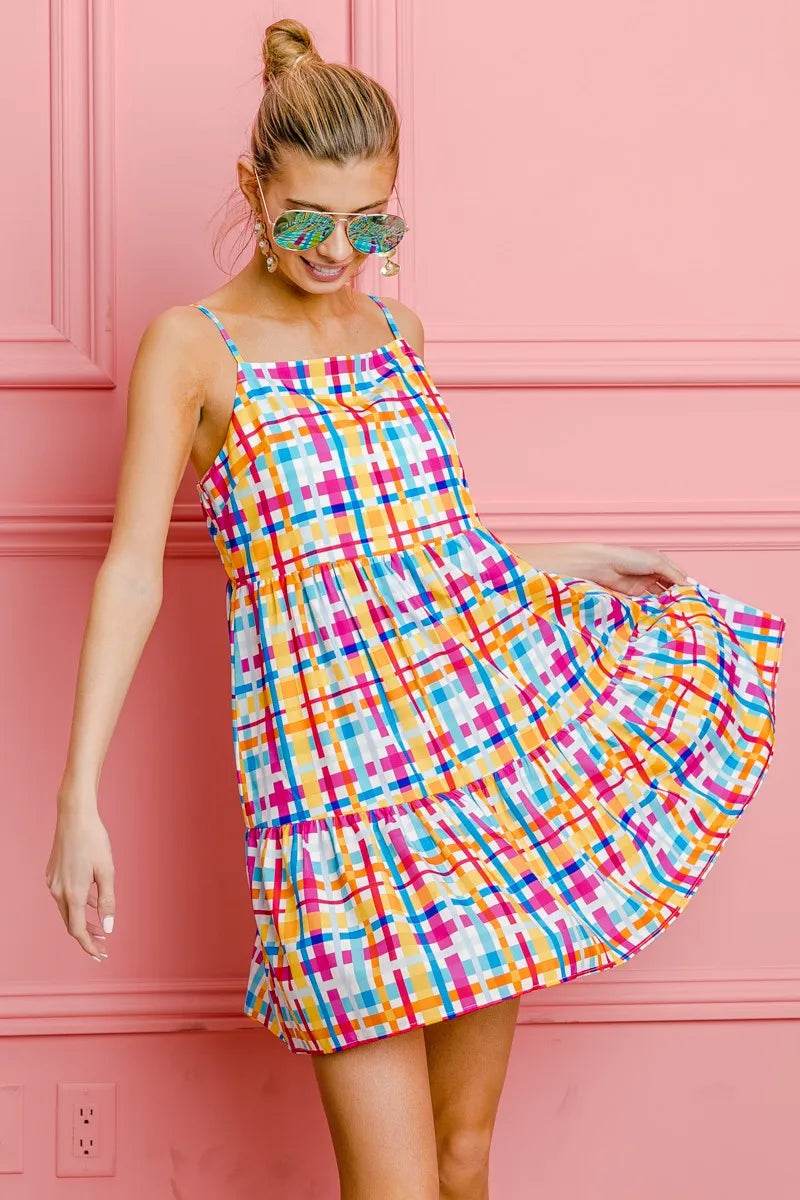 BiBi Multi Colors Plaid Sleeveless Sun Dress Trendsi 767553c30687457183b9b68d77029406-Max-Origin