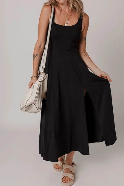 Side Slit Scoop Neck Wide Strap Dress Trendsi 76785e6b-84f3-4fe7-a49e-3d713ce7c502-Max