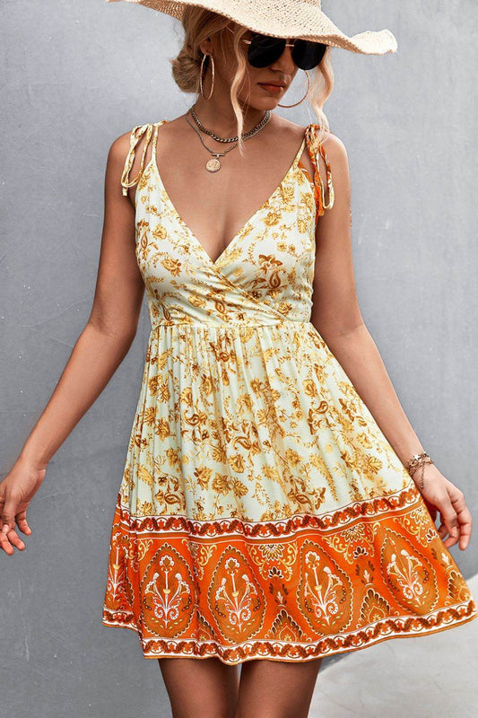 Bohemian Tie Shoulder Surplice Backless Dress Light Yellow Trendsi 7678e14b4df84e8c832321454c4a0b35-Max