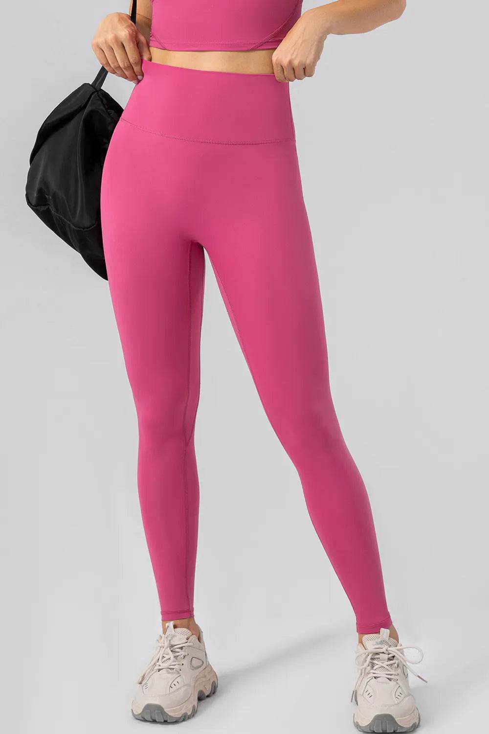 High Waist Wide Waistband Active Leggings Trendsi 7679d52d-c5f1-400e-94cc-c919e9f3415d-Max