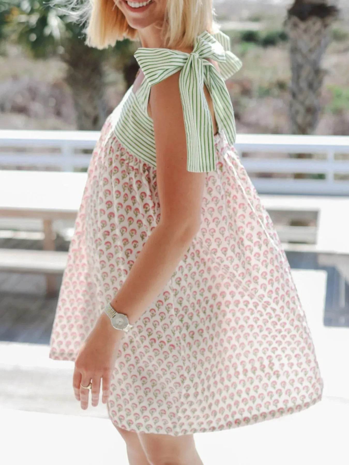 Floral Print Tie Shoulder Summer Dress Trendsi 767dca6f-c406-4dfd-8a6d-20263cab25cc-Max-Origin