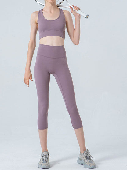 Wide Waistband Cropped Sports Leggings Trendsi 76aa51726cb744a8ae49da7adcd03653-Max