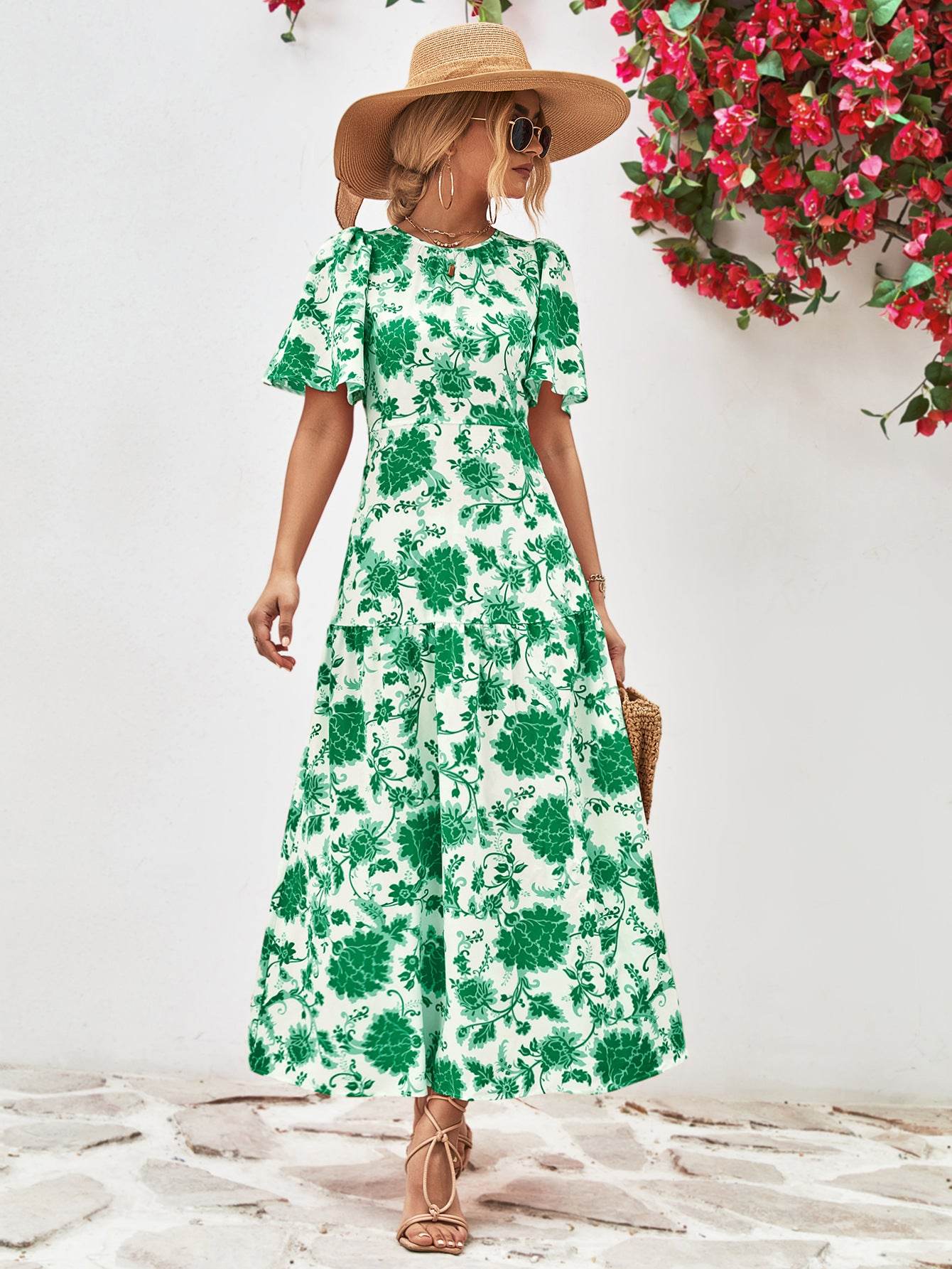 Floral Round Neck Tied Open Back Dress Trendsi 7709394ab789469fa008c4b28418ff94-Max