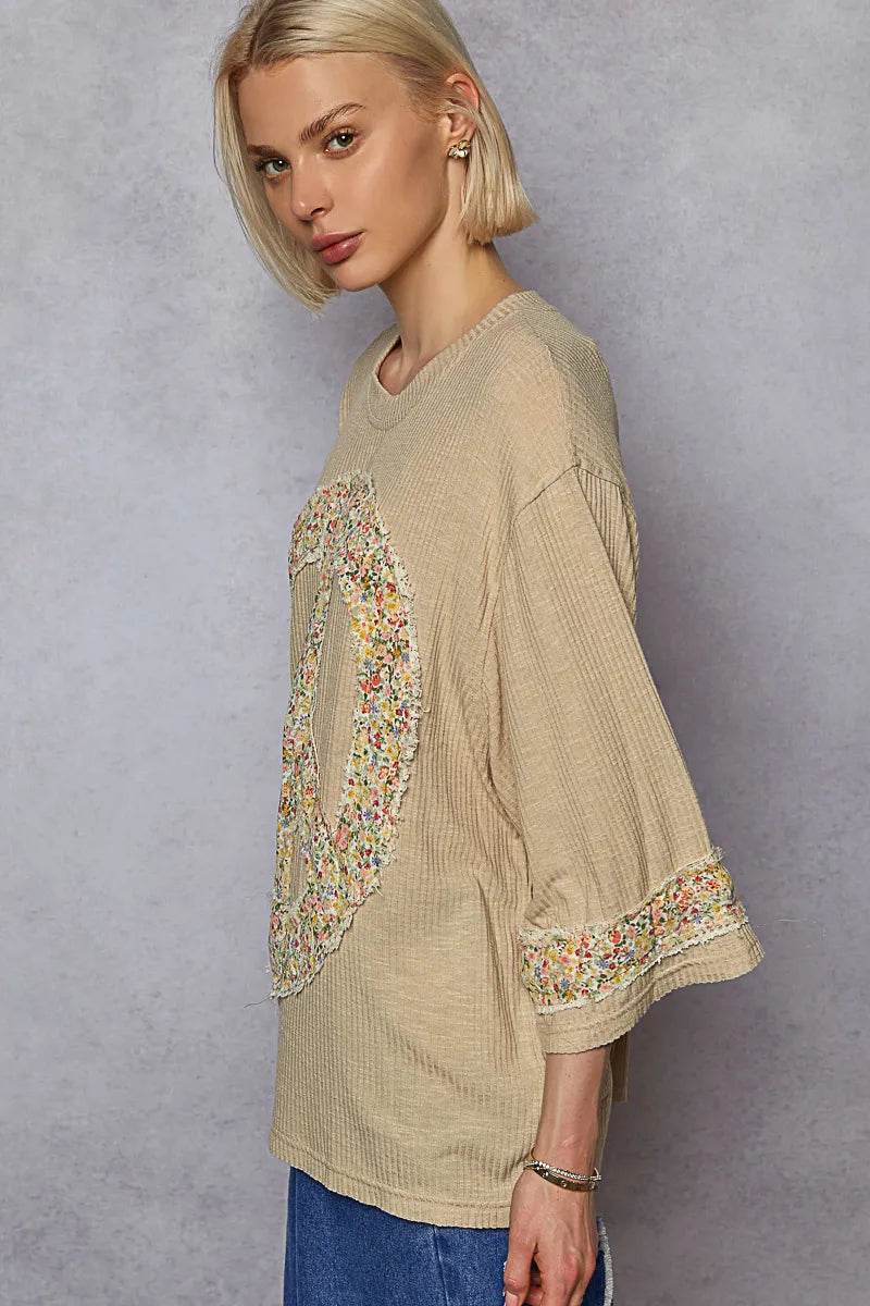 POL Floral Peace Patch Drop Shoulder T-Shirt Trendsi 774a4f8e-af79-4053-bde0-9631af696fae-Max-Origin