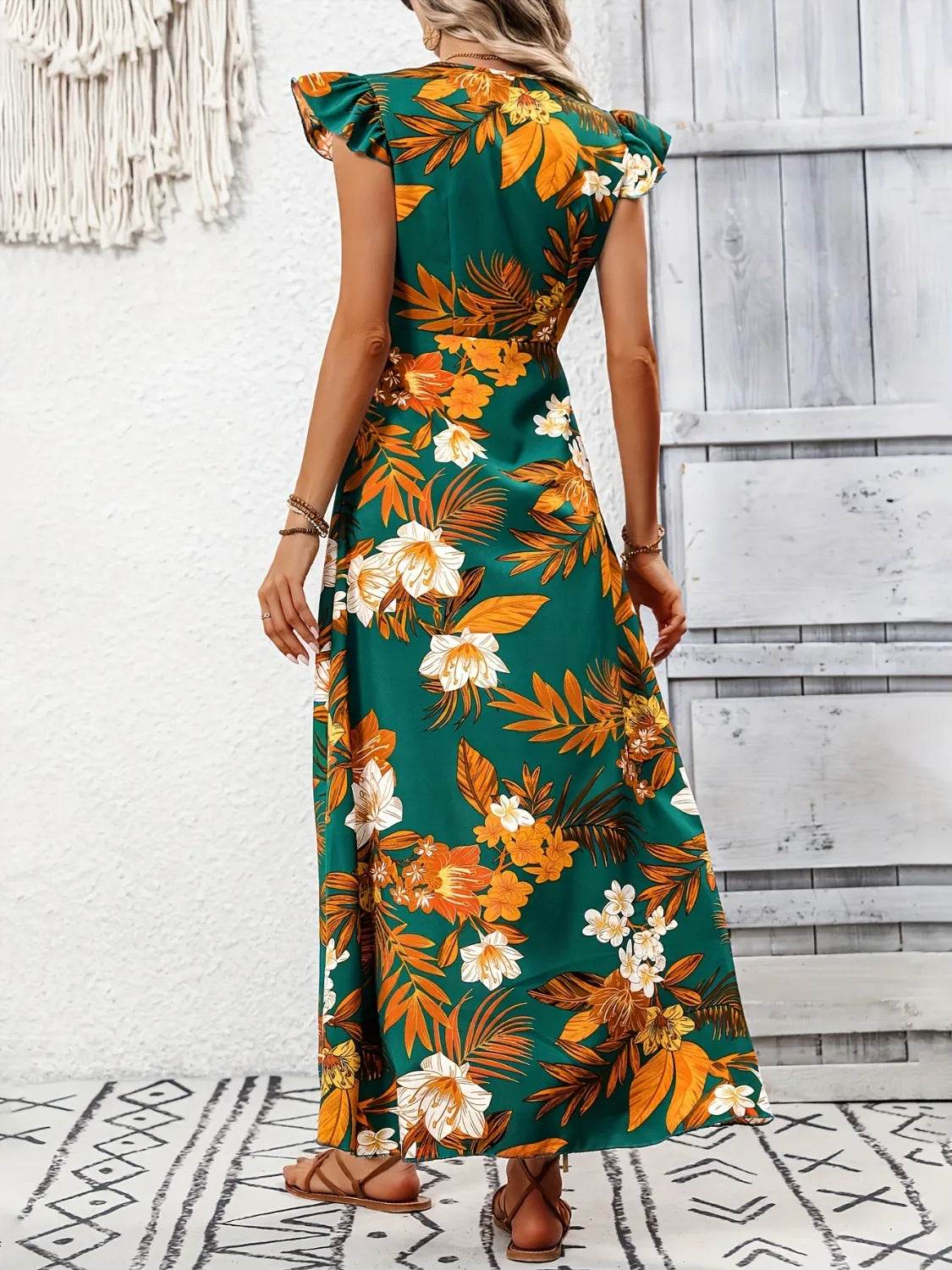 High-Low Printed Cap Sleeve Maxi Dress Trendsi 77a128bb-6f74-465f-9d7e-27e415b3d2c5-Max-Origin
