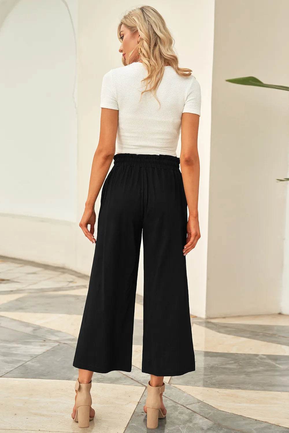 Drawstring Paperbag Waist Wide Leg Pants Trendsi 77d64794-940b-48e8-a236-e0c90904894b-Max
