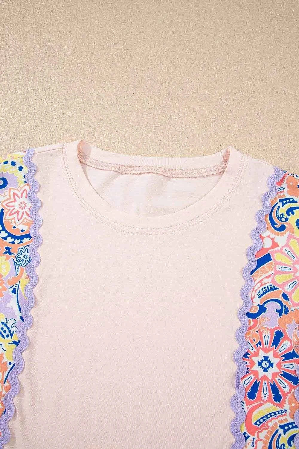 Paisley Print Plaid Long Sleeve Oversized Top Trendsi 77e59b4c-3142-494e-91da-924e3f638f82-Max-Origin