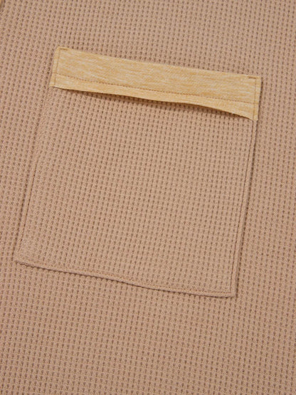 Waffle Textured Tunic Henley Top with Slits Trendsi 77fa3bf51b2141aea05ac505fccf794a-Max-Origin