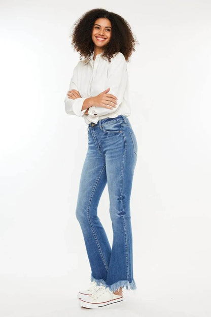 Kancan High Rise Frayed Hem Jeans Trendsi 78055af8-9881-42a1-b6f9-7019bd2e4775-Max