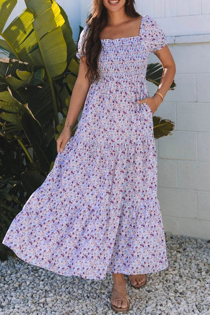Tiered Floral Shirred High Waist Maxi Dress Trendsi 782b95f4-0bed-4737-a277-261031784848-Max-Origin